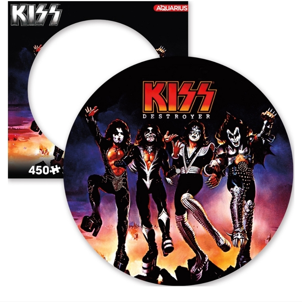 KISS record shaped puzzle NWT